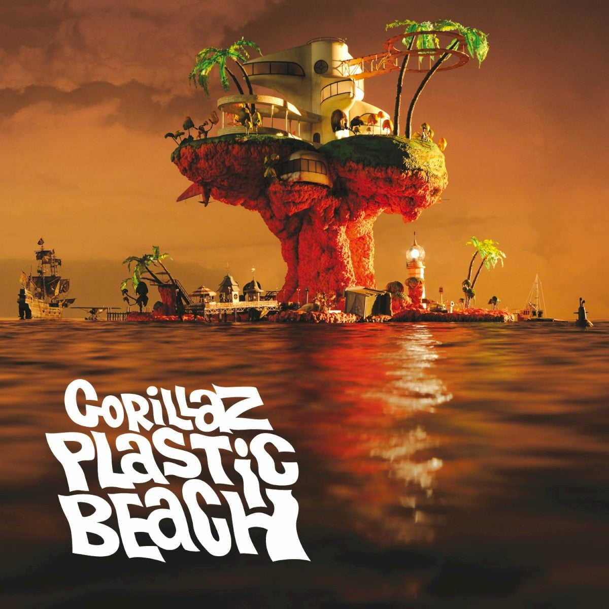 Portada de Plastic Beach — Gorillaz